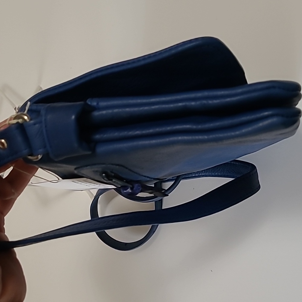 Elie Handbags Blue leather crossbody - Picture 10 of 11